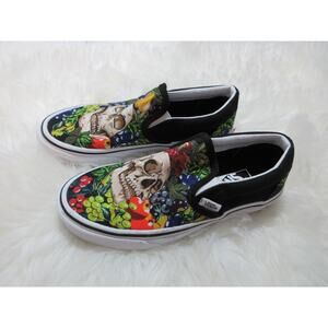 VANS Fruit Skull Slip-On Casual Sneakers Men's 3.5 Women's 5